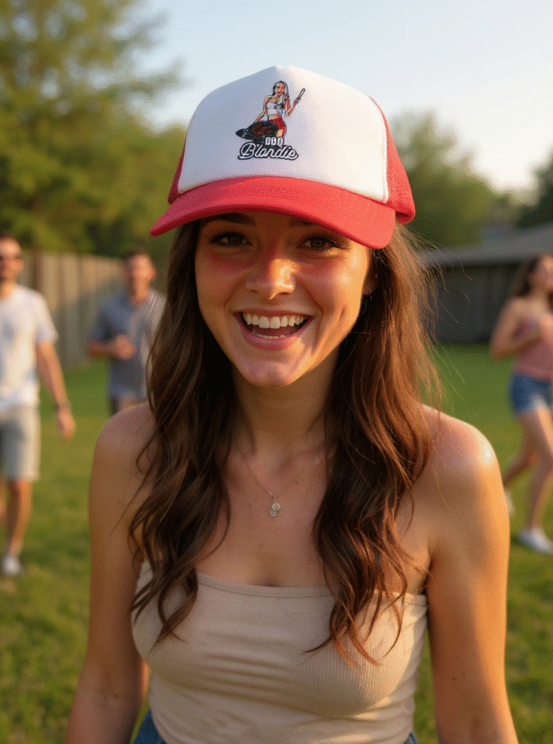 BBQ Blondie Trucker Cap - Image 4