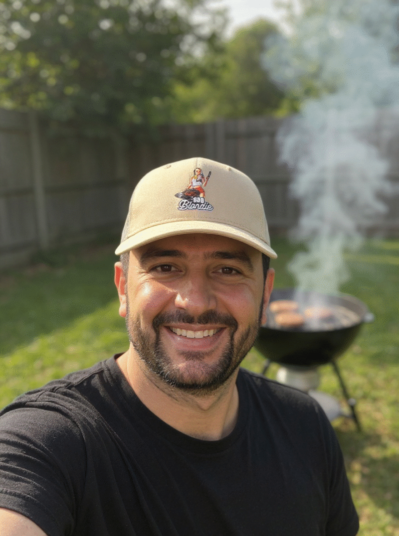 BBQ Blondie Uflex Recycled Trucker Cap - Image 5